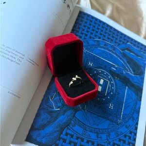 Gold Solitaire Ring with Diamond